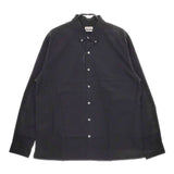 Steven Alan 60 TYPEWRITER SINGLE NEEDLE BOX SHIRT-BOLD コットン 長袖シャツ ブラック メンズ スティーブンアラン【中古】5-0417M∞