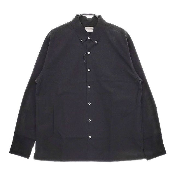 Steven Alan 60 TYPEWRITER SINGLE NEEDLE BOX SHIRT-BOLD コットン 長袖シャツ ブラック メンズ スティーブンアラン【中古】5-0417M∞