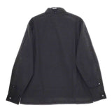 Steven Alan 60 TYPEWRITER SINGLE NEEDLE BOX SHIRT-BOLD コットン 長袖シャツ ブラック メンズ スティーブンアラン【中古】5-0417M∞