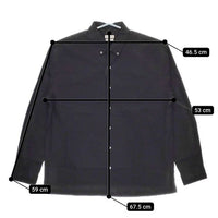 Steven Alan 60 TYPEWRITER SINGLE NEEDLE BOX SHIRT-BOLD コットン 長袖シャツ ブラック メンズ スティーブンアラン【中古】5-0417M∞