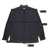 Steven Alan 60 TYPEWRITER SINGLE NEEDLE BOX SHIRT-BOLD コットン 長袖シャツ ブラック メンズ スティーブンアラン【中古】5-0417M∞