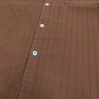 Steven Alan O/DY DBY COOK SHIRT/シャツ BOLD FIT サイズS 定価17600円 ストライプ 長袖 ブラウン メンズ スティーブンアラン【中古】5-0411M♪