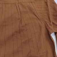 Steven Alan O/DY DBY COOK SHIRT/シャツ BOLD FIT サイズS 定価17600円 ストライプ 長袖 ブラウン メンズ スティーブンアラン【中古】5-0411M♪