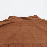 Steven Alan O/DY DBY COOK SHIRT/シャツ BOLD FIT サイズS 定価17600円 ストライプ 長袖 ブラウン メンズ スティーブンアラン【中古】5-0411M♪