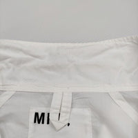 MHL. DRY COTTON RAMIE POPLIN 596-0150519 S コットンリネン 七分袖 シャツジャケット ホワイト メンズ エムエイチエル【中古】5-0411M♪