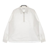 UNITED ARROWS ハーフジップ プルオーバー コットン 長袖シャツ ホワイト メンズ ユナイテッドアローズ【中古】5-0417M∞