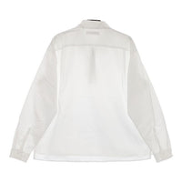 UNITED ARROWS ハーフジップ プルオーバー コットン 長袖シャツ ホワイト メンズ ユナイテッドアローズ【中古】5-0417M∞
