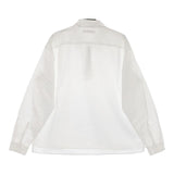 UNITED ARROWS ハーフジップ プルオーバー コットン 長袖シャツ ホワイト メンズ ユナイテッドアローズ【中古】5-0417M∞