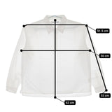 UNITED ARROWS ハーフジップ プルオーバー コットン 長袖シャツ ホワイト メンズ ユナイテッドアローズ【中古】5-0417M∞