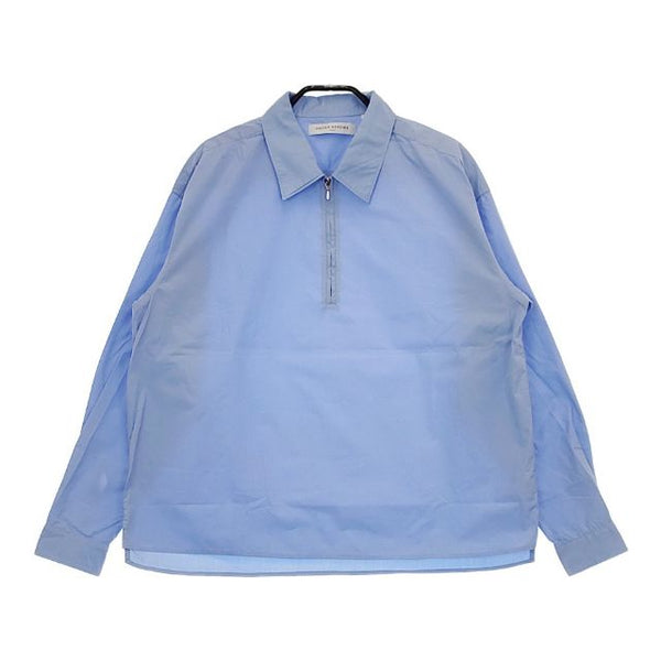 UNITED ARROWS ハーフジップ プルオーバー コットン 長袖シャツ ブルー メンズ ユナイテッドアローズ【中古】5-0417M∞