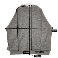 koton 縮絨ウール オフネックプルオーバー 212-691 セーター ニット グレー レディース コトン【中古】5-1009T∞