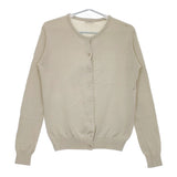 LENO COTTON SILK CARDIGAN コットンシルク L2001-K001 カーディガン ライトベージュ レディース リノ【中古】5-0412M△
