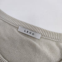 LENO COTTON SILK CARDIGAN コットンシルク L2001-K001 カーディガン ライトベージュ レディース リノ【中古】5-0412M△