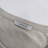 LENO COTTON SILK CARDIGAN コットンシルク L2001-K001 カーディガン ライトベージュ レディース リノ【中古】5-0412M△