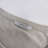 LENO COTTON SILK CARDIGAN コットンシルク L2001-K001 カーディガン ライトベージュ レディース リノ【中古】5-0412M△