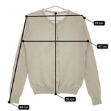 LENO COTTON SILK CARDIGAN コットンシルク L2001-K001 カーディガン ライトベージュ レディース リノ【中古】5-0412M△