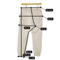 YAECA STOCK スウェットパンツ 82015 イージーパンツ コットン サイズS パンツ アイボリー レディース ヤエカ【中古】5-0412M△