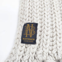 BATONER フリンジマフラー ストール マフラー ライトベージュ レディース バトナー【中古】5-0925T◎