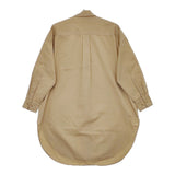 Midi-umi コットン 丸襟 シャツワンピース ウォッシュ加工 ワンピース ベージュ レディース ミディウミ【中古】5-0412M△