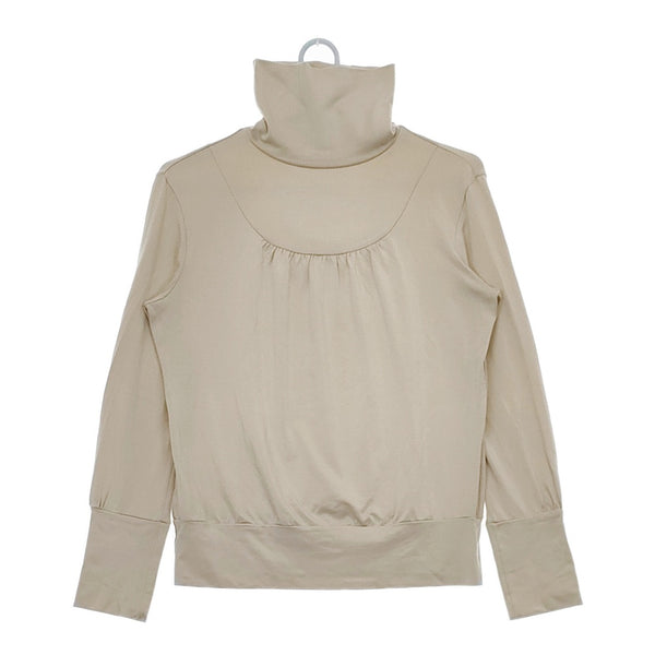 Brahmin タートルネック B89602 サイズ38 長袖Ｔシャツ カットソー ロンＴ ベージュ レディース ブラーミン【中古】5-0412M△