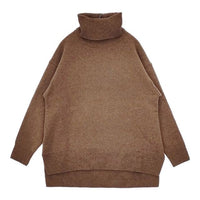 GRANDMA MAMA DAUGHTER タートルワイドニット ウール セーター ニット ブラウン レディース グランマママドーター【中古】5-1009T∞