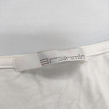 Brahmin フリル レーヨンストレッチ 長袖Ｔシャツ カットソー ロンＴ ホワイト レディース ブラーミン【中古】5-0601M∞