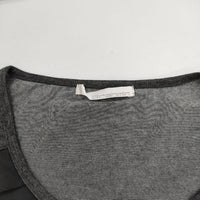 Brahmin フリル 長袖Ｔシャツ カットソー ロンＴ グレー レディース ブラーミン【中古】5-0601M∞