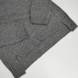 SI-HIRAI Vネック セーター ニット グレー レディース スーヒライ【中古】5-1009T∞