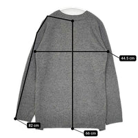 SI-HIRAI Vネック セーター ニット グレー レディース スーヒライ【中古】5-1009T∞