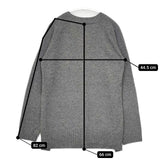 SI-HIRAI Vネック セーター ニット グレー レディース スーヒライ【中古】5-1009T∞