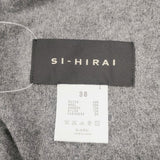 SI-HIRAI CHWK-2424 サイズ38 アンゴラ カシミヤ混 ロング カーディガン グレー レディース スーヒライ【中古】5-1006T◎