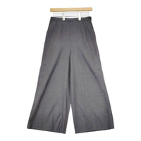 Harriss ウール ワイド パンツ グレー レディース ハリス【中古】5-1009T∞