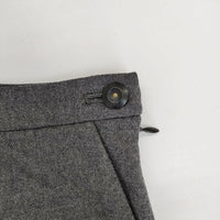 Harriss ウール ワイド パンツ グレー レディース ハリス【中古】5-1009T∞