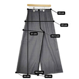 Harriss ウール ワイド パンツ グレー レディース ハリス【中古】5-1009T∞