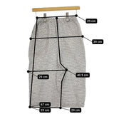 ゴーシュ 刺し子ジャガード ハーフパンツ 定価30800円 G241-P009 サイズ2 ショーツ 24SS ホワイト ブラック レディース ゴーシュ【中古】5-0228S♪