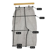 ゴーシュ 刺し子ジャガード ハーフパンツ 定価30800円 G241-P009 サイズ2 ショーツ 24SS ホワイト ブラック レディース ゴーシュ【中古】5-0228S♪