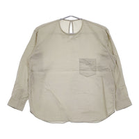 ゴーシュ ライトコットンサテンプルオーバーブラウス 定価26400円 G244-B028 サイズ2 24AW ライトグレー レディース ゴーシュ【中古】5-0228M♪