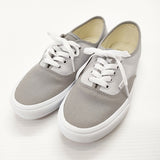 VANS 新品 Authentic スエードブロック 24.5cm スニーカー グレー レディース バンズ【中古】5-0419G◎