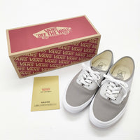 VANS 新品 Authentic スエードブロック 24.5cm スニーカー グレー レディース バンズ【中古】5-0419G◎