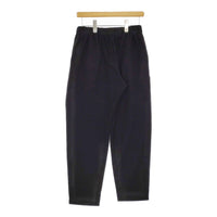 evam eva 243C173 WOOL TUCK PANTS サイズ2 定価29700円 ウールタックイージー パンツ 24AW ブラック レディース エヴァムエヴァ【中古】5-0228T♪