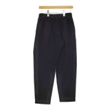 evam eva 243C173 WOOL TUCK PANTS サイズ2 定価29700円 ウールタックイージー パンツ 24AW ブラック レディース エヴァムエヴァ【中古】5-0228T♪