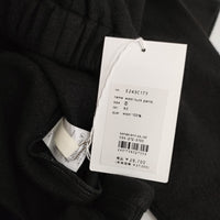 evam eva 243C173 WOOL TUCK PANTS サイズ2 定価29700円 ウールタックイージー パンツ 24AW ブラック レディース エヴァムエヴァ【中古】5-0228T♪