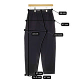 evam eva 243C173 WOOL TUCK PANTS サイズ2 定価29700円 ウールタックイージー パンツ 24AW ブラック レディース エヴァムエヴァ【中古】5-0228T♪