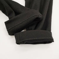 evam eva 243C173 WOOL TUCK PANTS サイズ2 定価29700円 ウールタックイージー パンツ 24AW ブラック レディース エヴァムエヴァ【中古】5-0228T♪