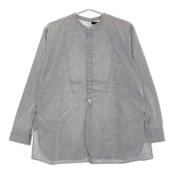 Ataraxia Paysanne Shirt サイズ1 定価42900円 ストライプ ブラウス シャツ グレー ホワイト レディース アタラクシア【中古】5-0315M♪
