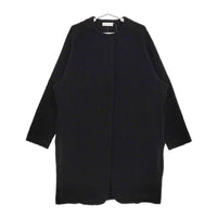 soutiencollar S-013 アロンジェ ボア Allonge Coat マドリガル 定価57200円 ノーカラーコート ブラック レディース ステンカラー【中古】5-0228A♪