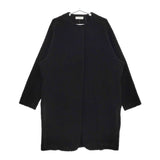 soutiencollar S-013 アロンジェ ボア Allonge Coat マドリガル 定価57200円 ノーカラーコート ブラック レディース ステンカラー【中古】5-0228A♪