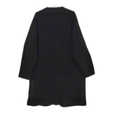 soutiencollar S-013 アロンジェ ボア Allonge Coat マドリガル 定価57200円 ノーカラーコート ブラック レディース ステンカラー【中古】5-0228A♪