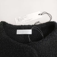 soutiencollar S-013 アロンジェ ボア Allonge Coat マドリガル 定価57200円 ノーカラーコート ブラック レディース ステンカラー【中古】5-0228A♪