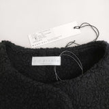 soutiencollar S-013 アロンジェ ボア Allonge Coat マドリガル 定価57200円 ノーカラーコート ブラック レディース ステンカラー【中古】5-0228A♪